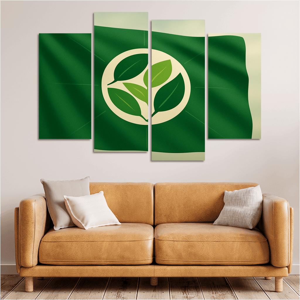 Verdant Circle Earth Banner decor
