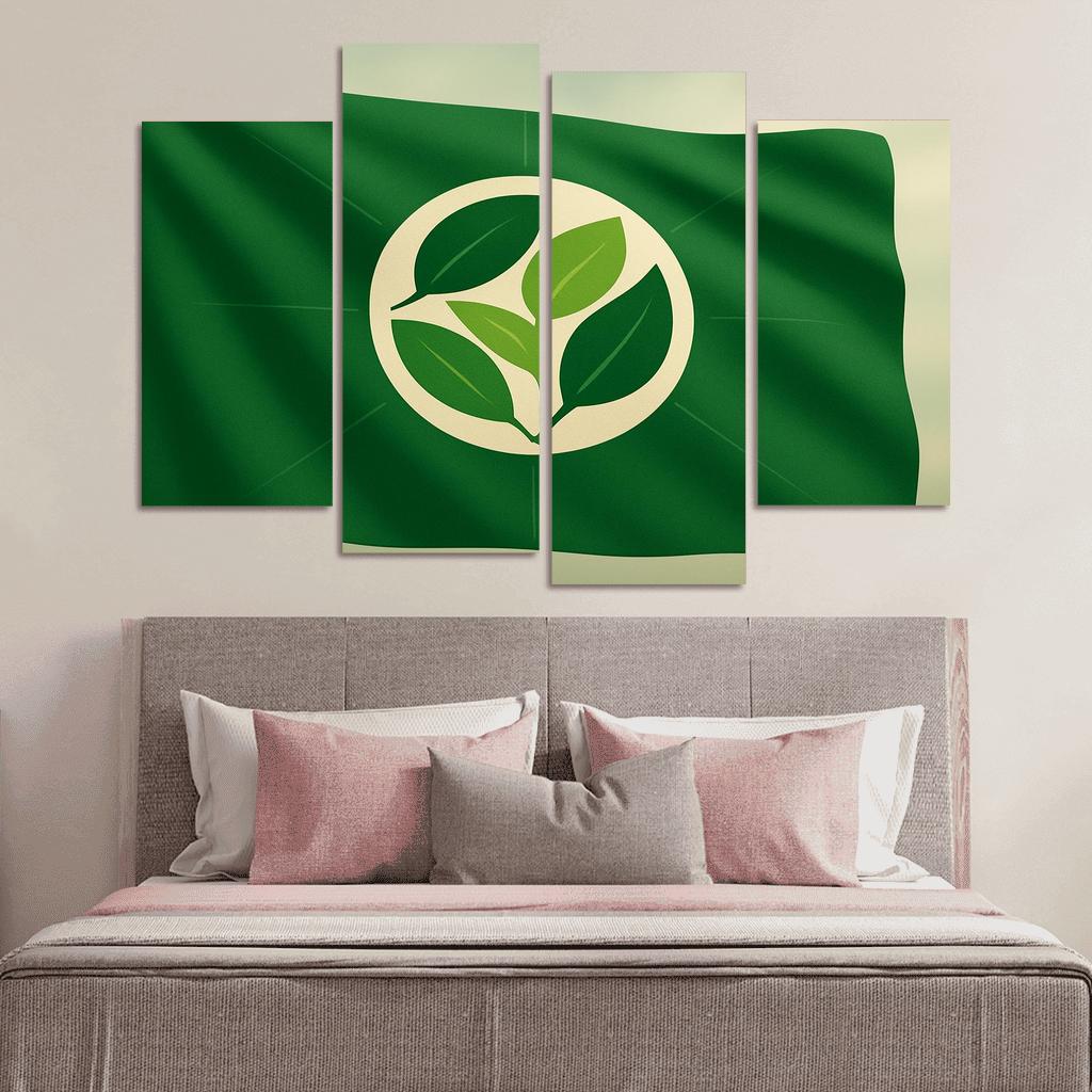 Verdant Circle Earth Banner decor