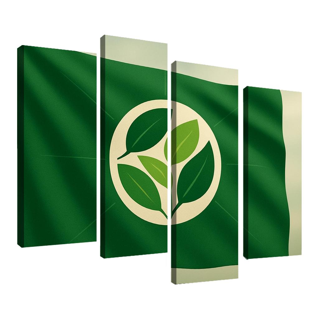 Verdant Circle Earth Banner decor