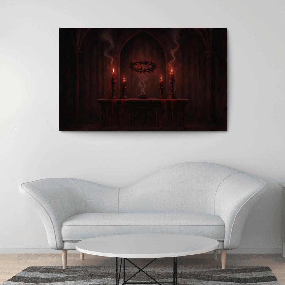 Thorn Crowned Shadow Altar decor