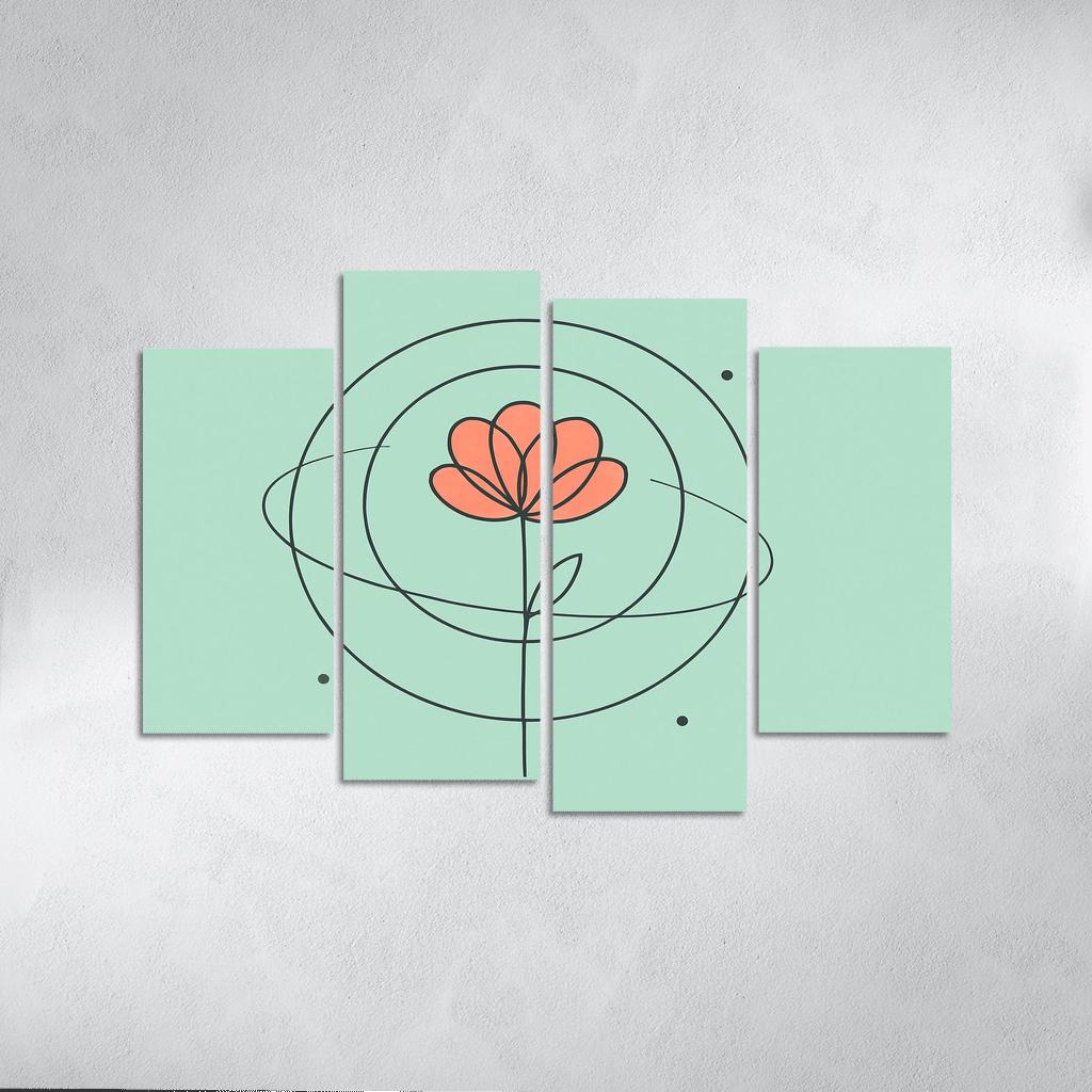 Silent Orbit Bloom premium artwork frames