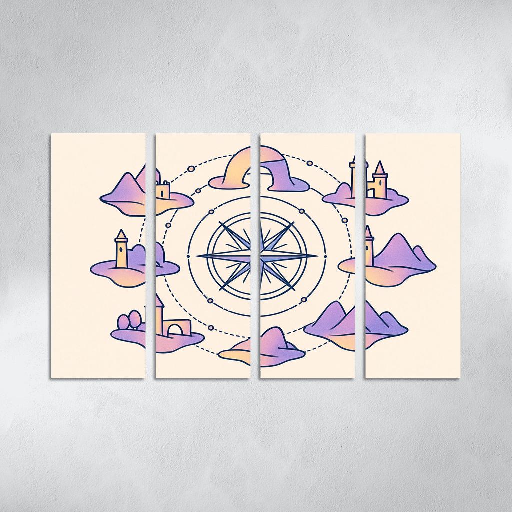 Compass Rose Of Floating Realms one-piece frames