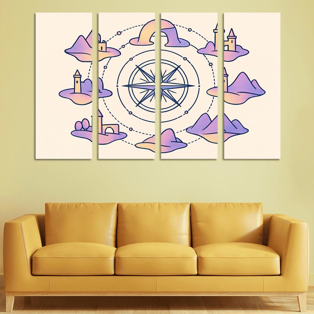 Compass Rose Of Floating Realms one-piece frames