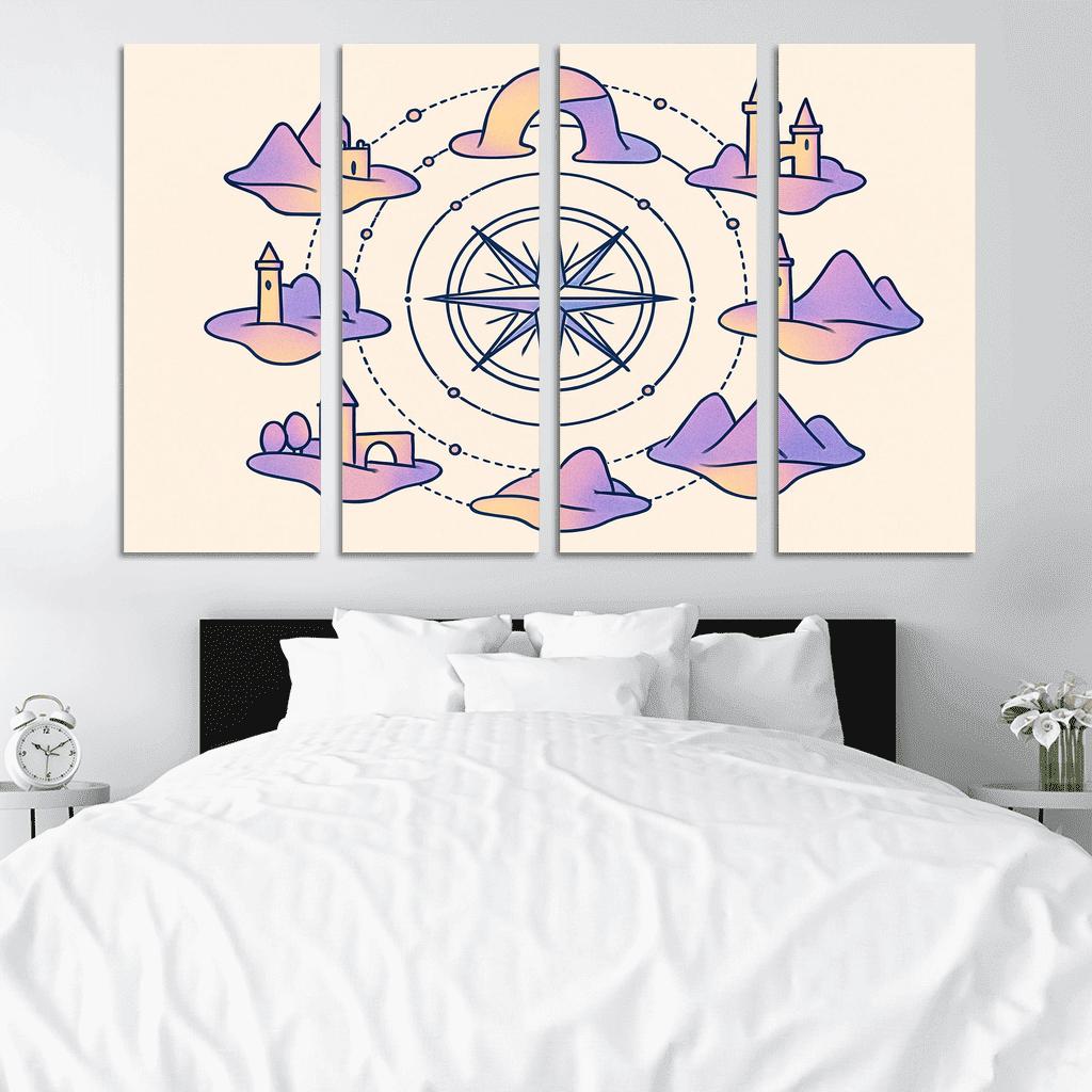 Compass Rose Of Floating Realms one-piece frames