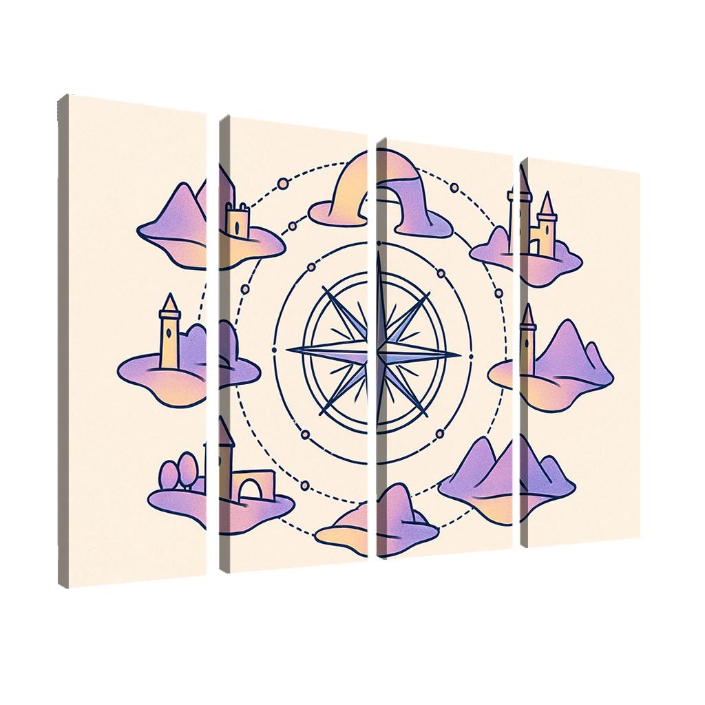 Compass Rose Of Floating Realms one-piece frames