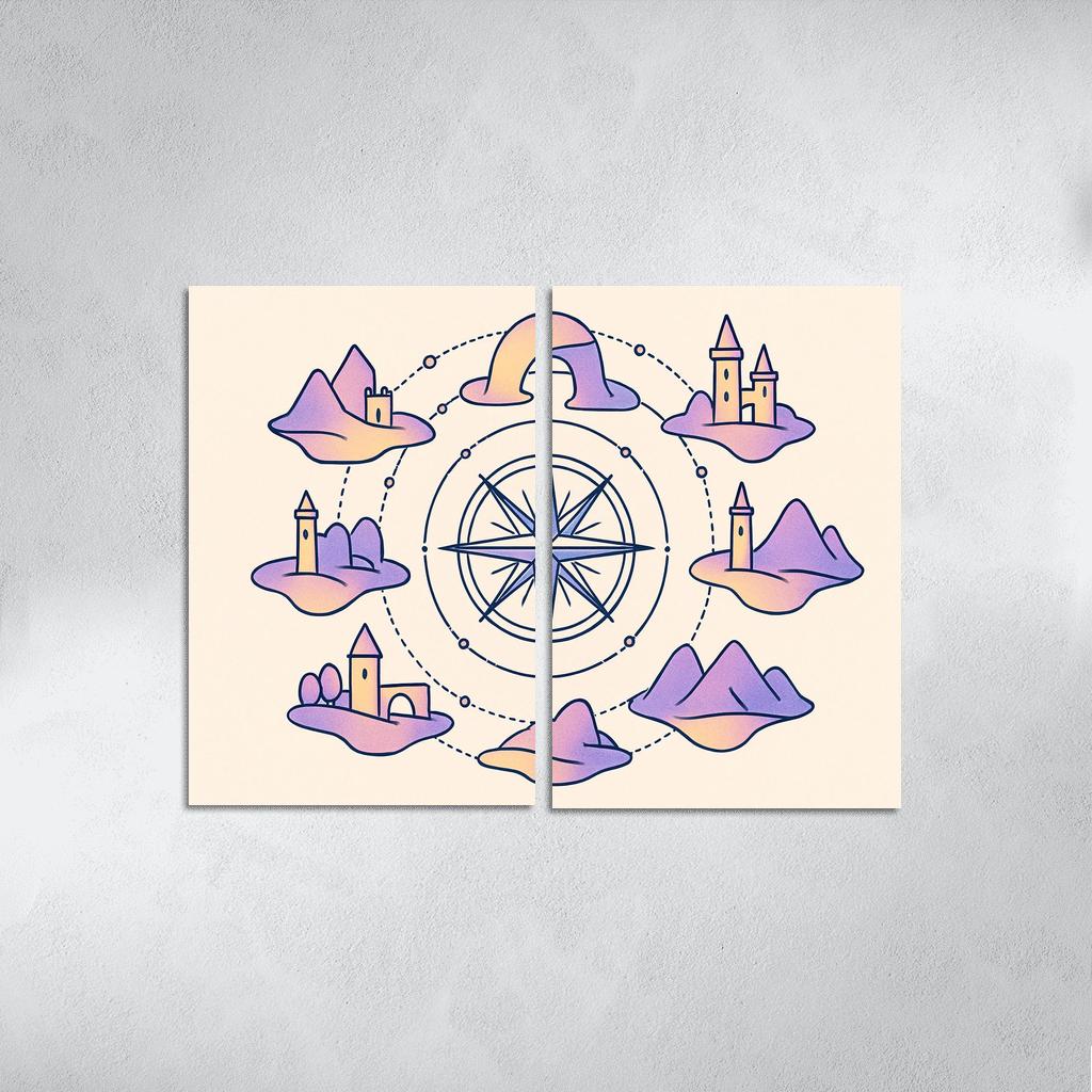 Compass Rose Of Floating Realms one-piece frames