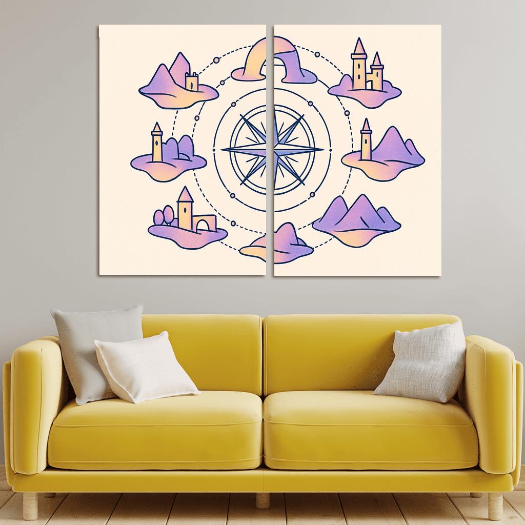 Compass Rose Of Floating Realms one-piece frames