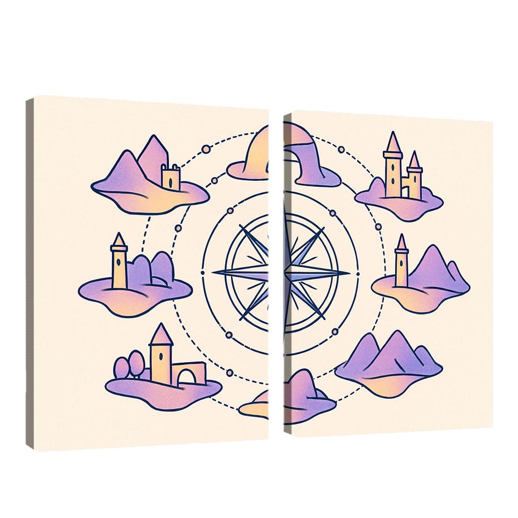 Compass Rose Of Floating Realms one-piece frames