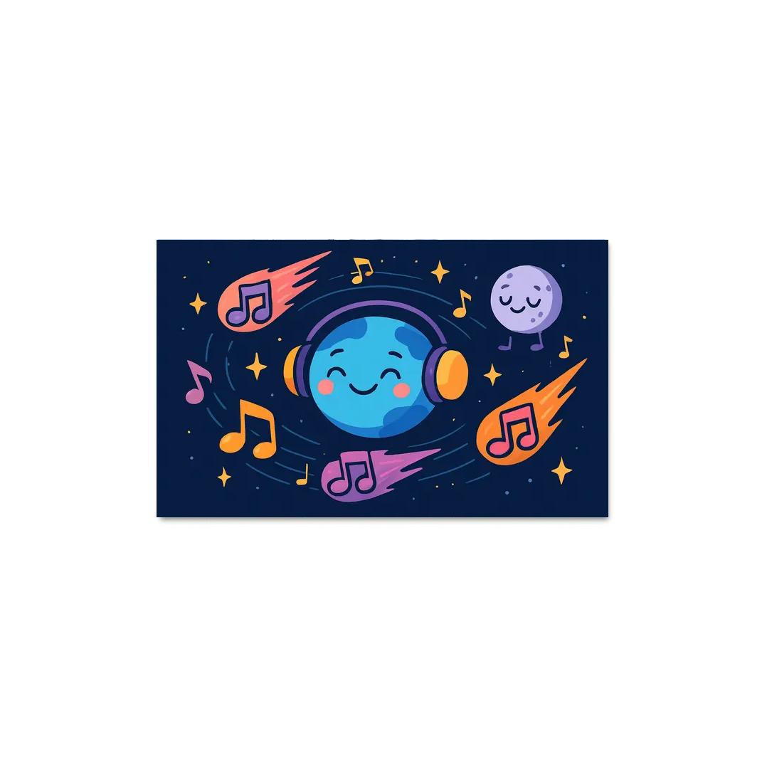 Planet Music Melody Meteors framed paintings