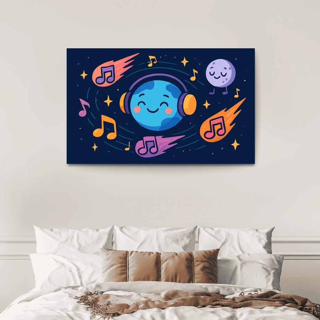 Planet Music Melody Meteors framed paintings