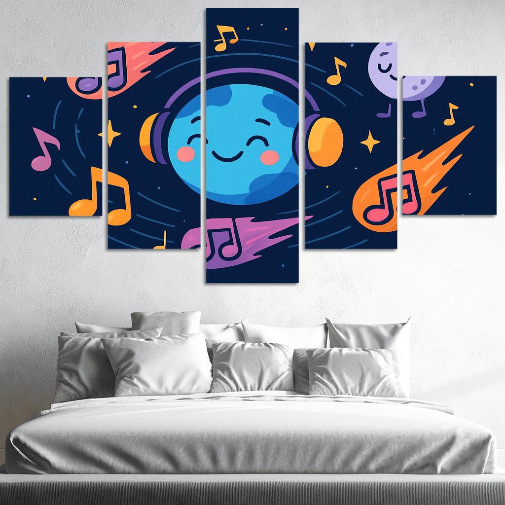 Planet Music Melody Meteors framed paintings