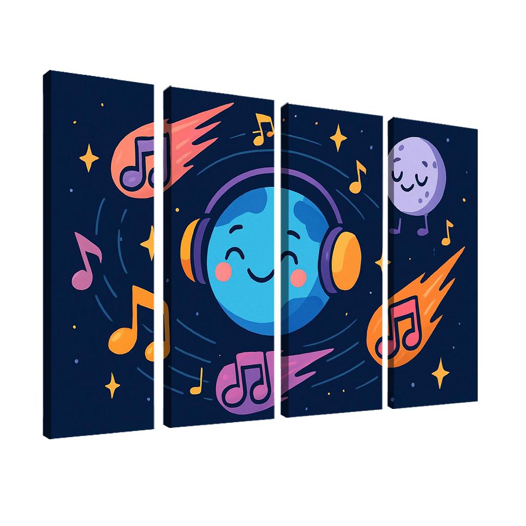Planet Music Melody Meteors framed paintings