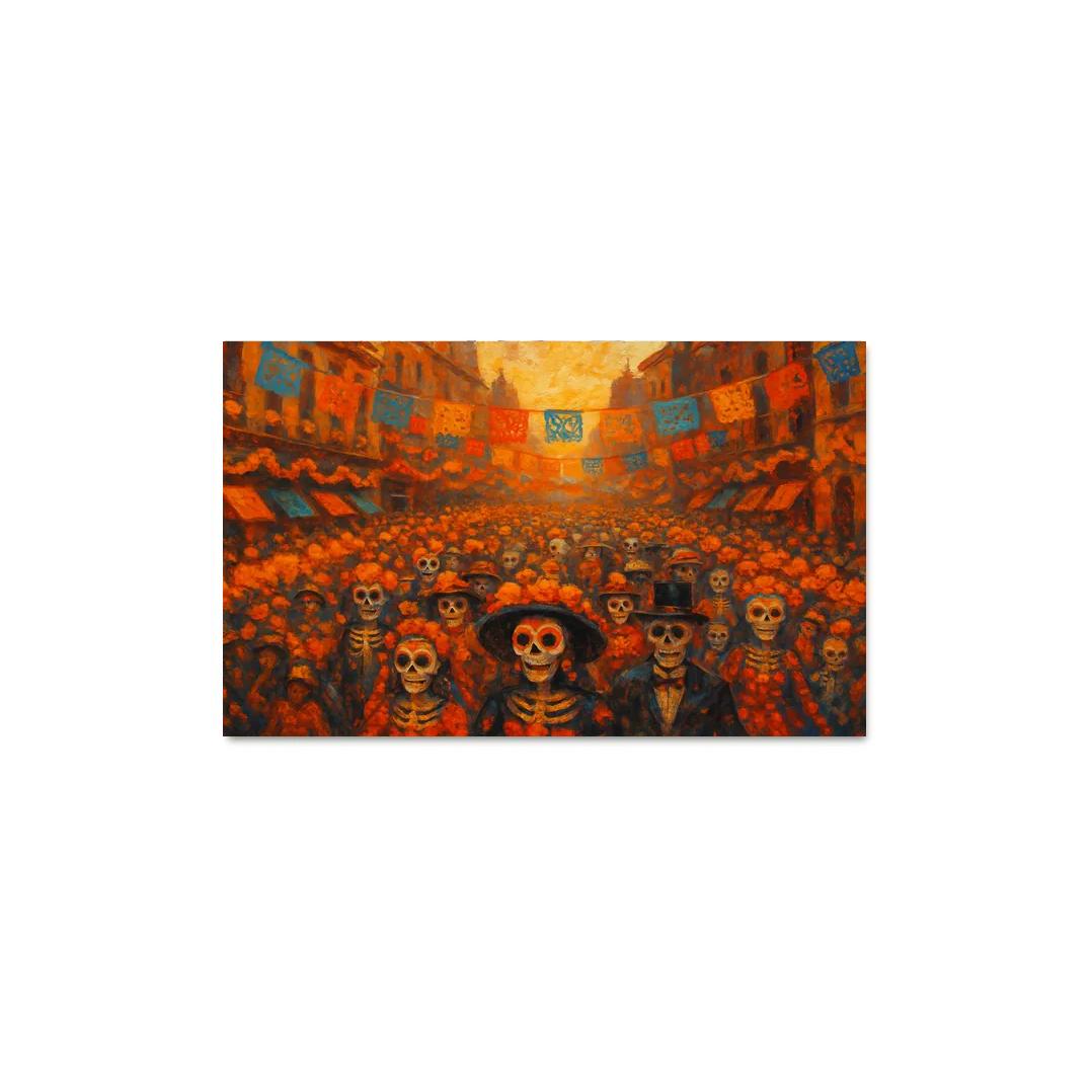 Day Of The Dead Parade - Mexico City modern paintings frame