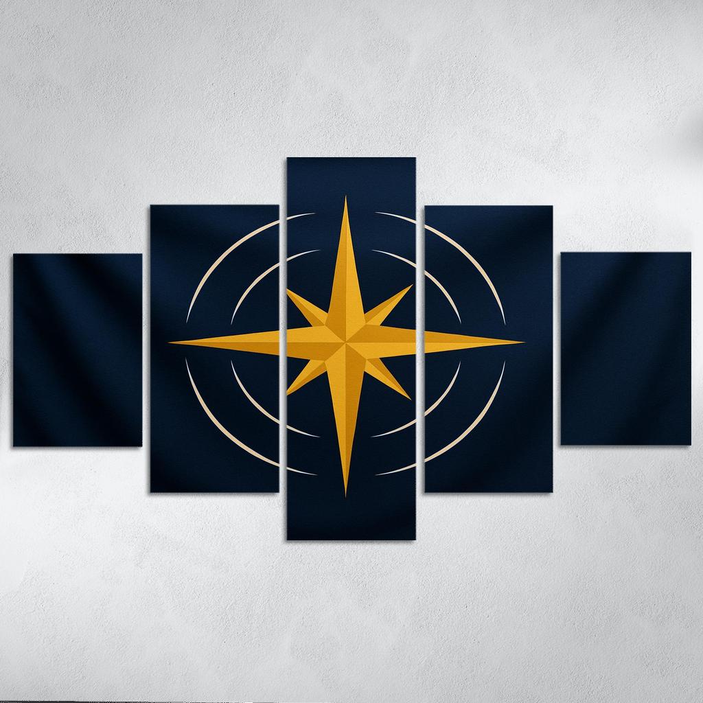 Celestial Compass Banner Of Shared Horizons multi-panel paintings