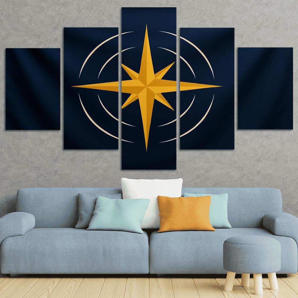 Celestial Compass Banner Of Shared Horizons multi-panel paintings