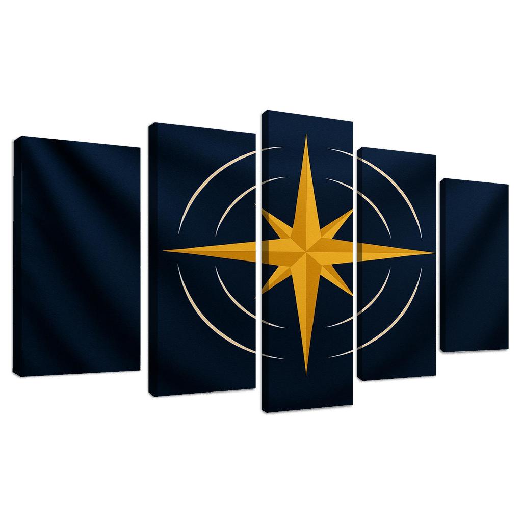 Celestial Compass Banner Of Shared Horizons multi-panel paintings