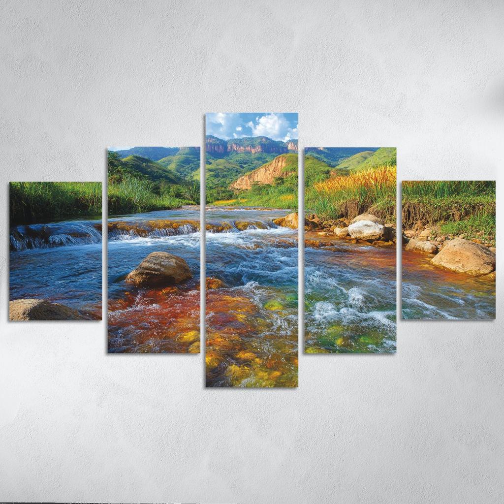 Cano Cristales River La Macarena Colombia framed paintings