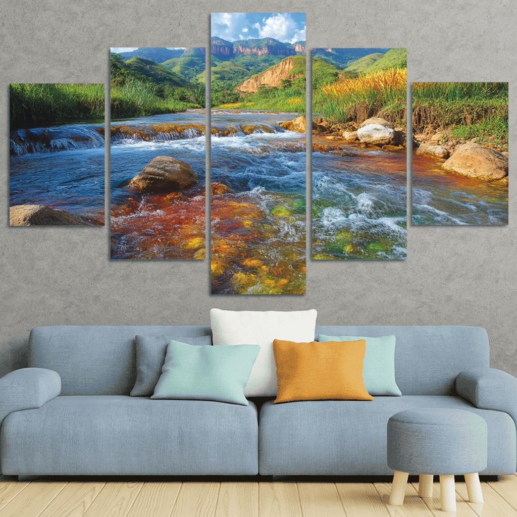 Cano Cristales River La Macarena Colombia framed paintings