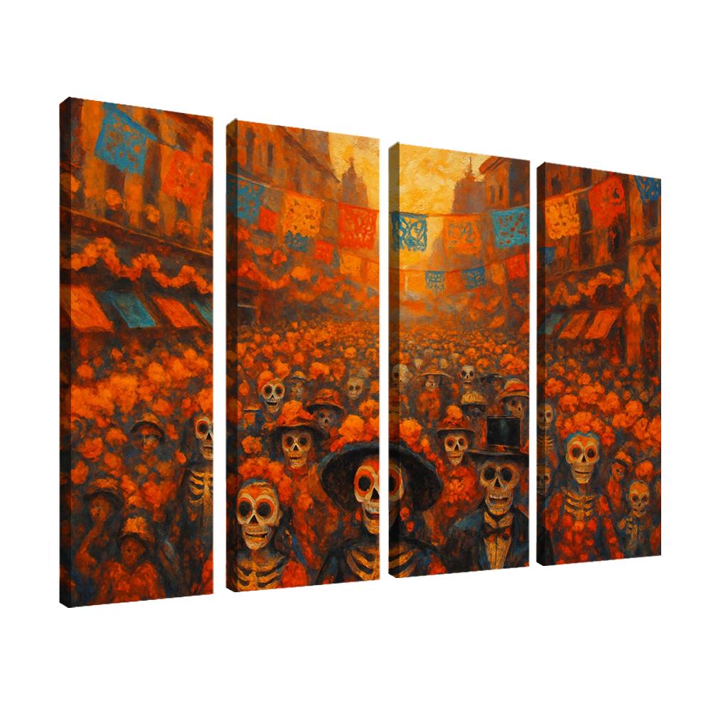 Day Of The Dead Parade - Mexico City modern paintings frame