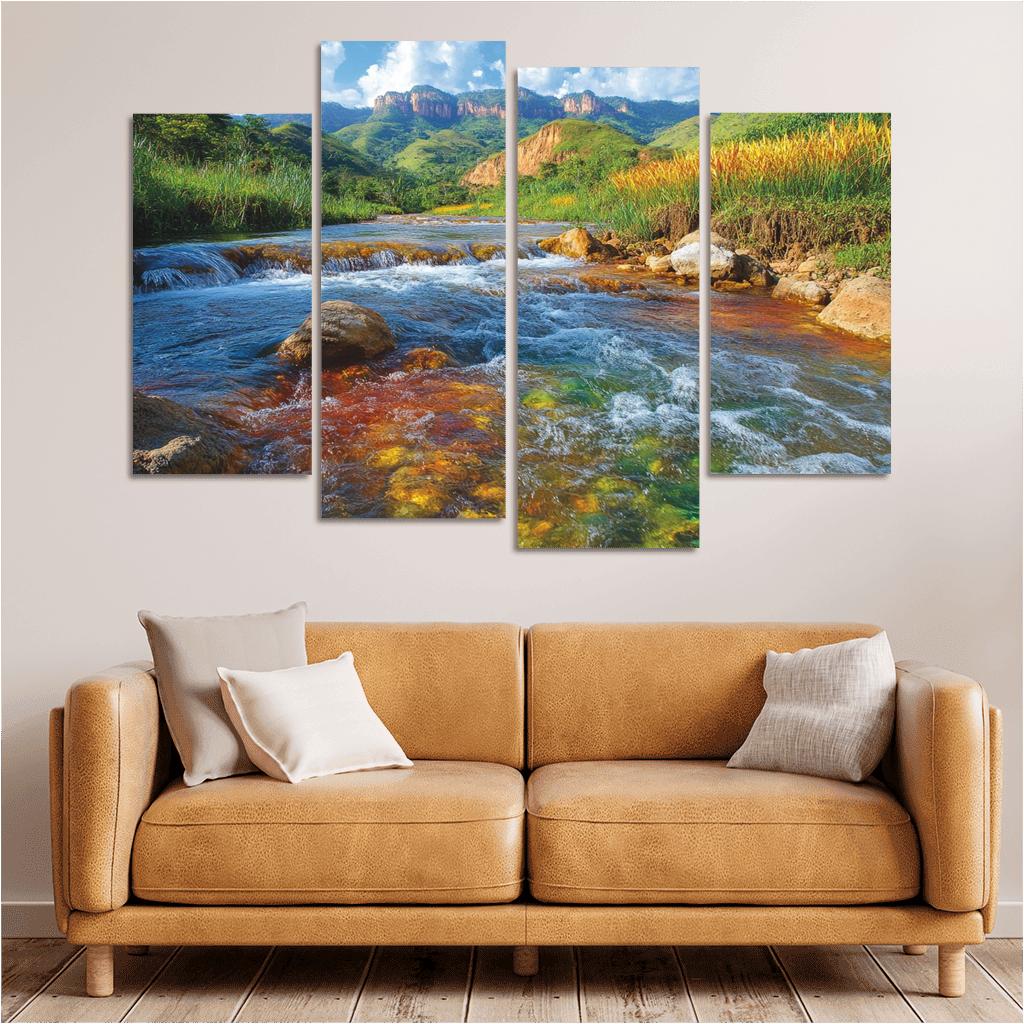 Cano Cristales River La Macarena Colombia framed paintings