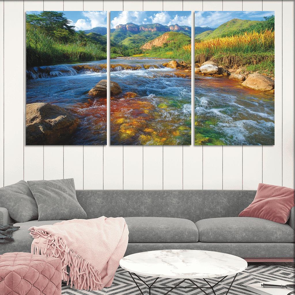 Cano Cristales River La Macarena Colombia framed paintings