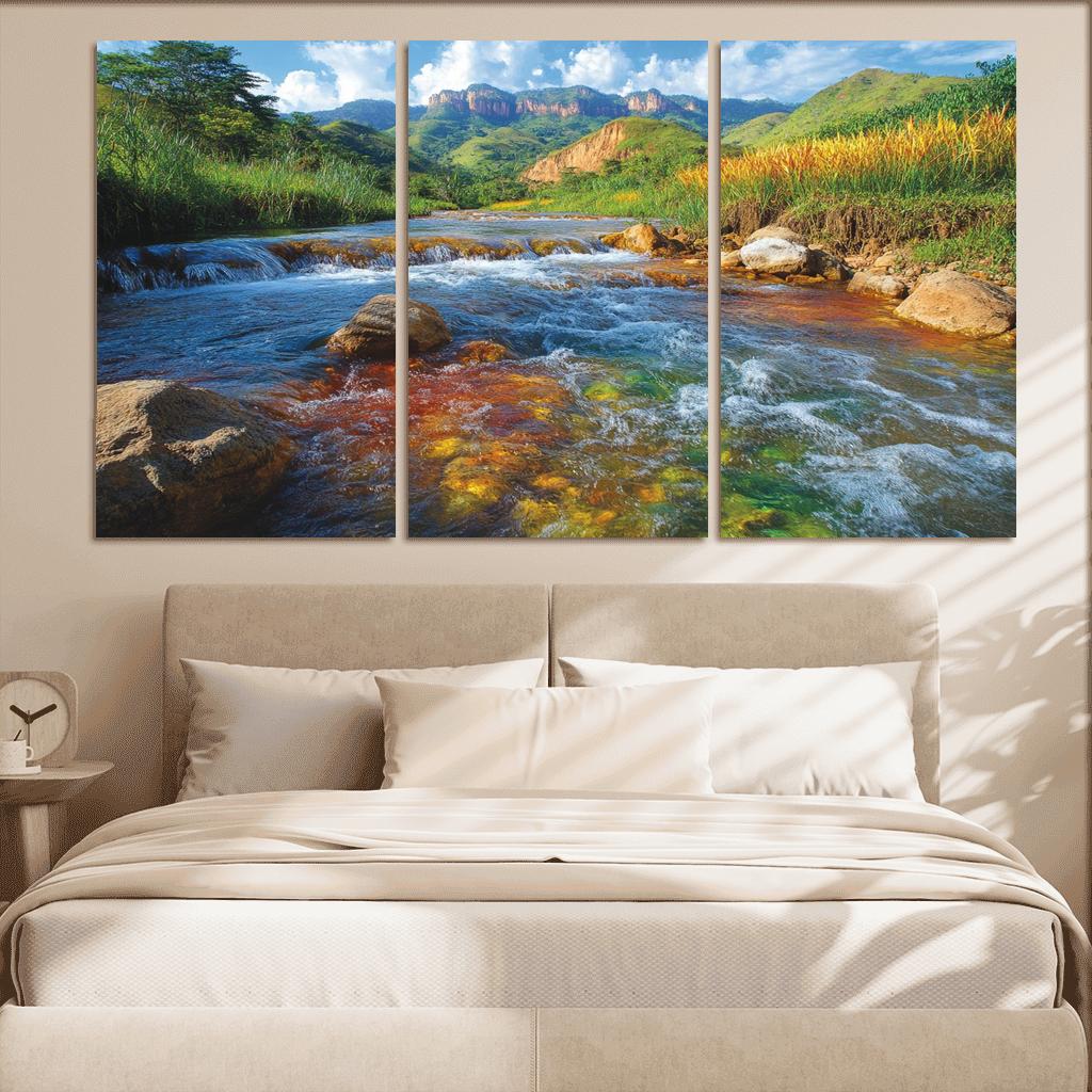 Cano Cristales River La Macarena Colombia framed paintings