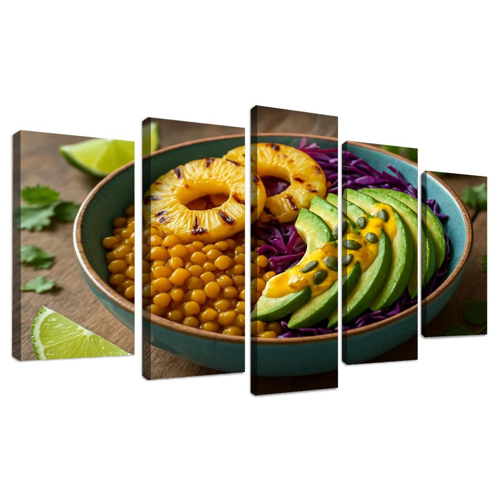 Smoky Pineapple Lentil Power Bowl home decor