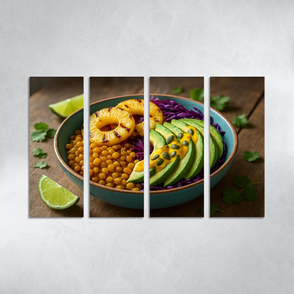 Smoky Pineapple Lentil Power Bowl home decor