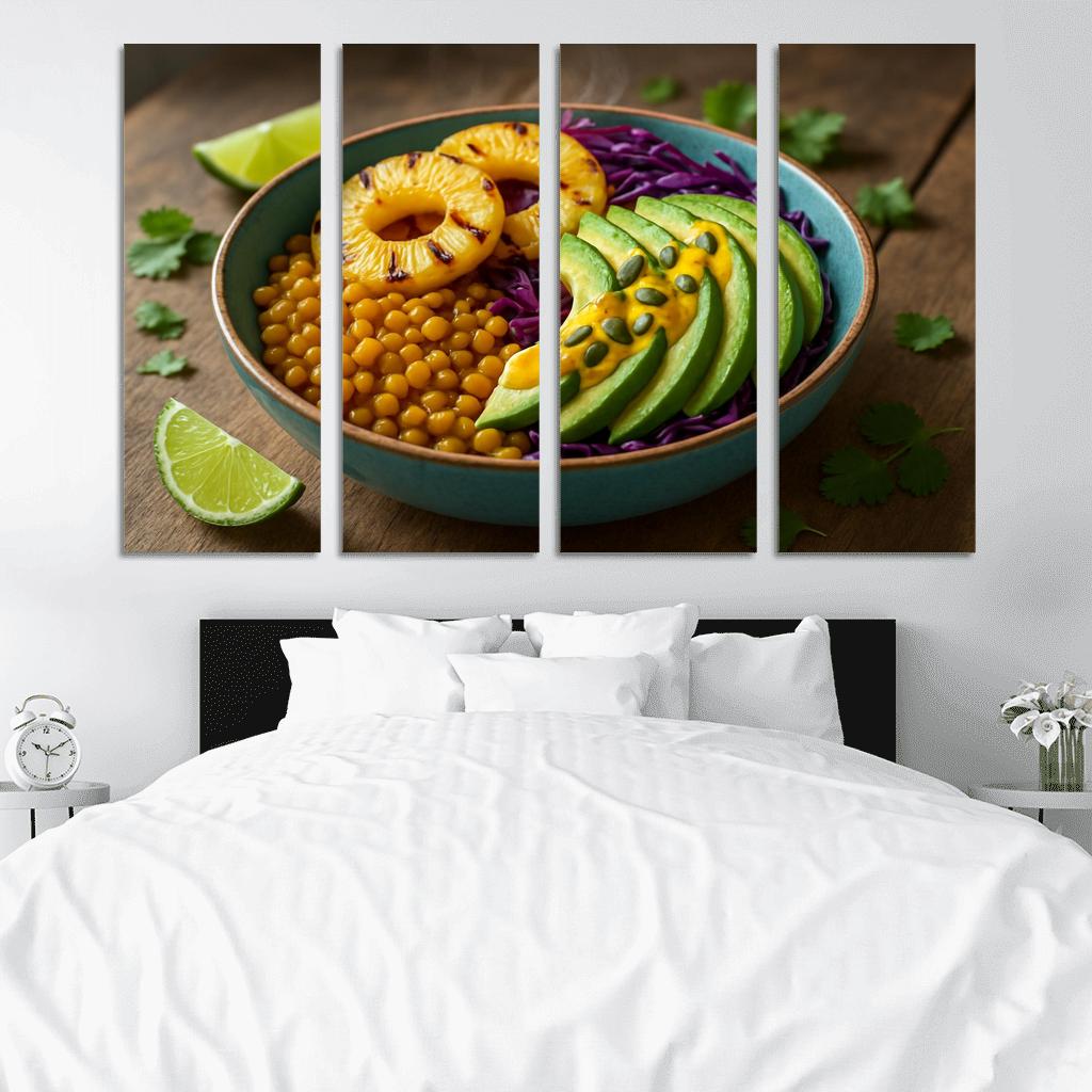 Smoky Pineapple Lentil Power Bowl home decor