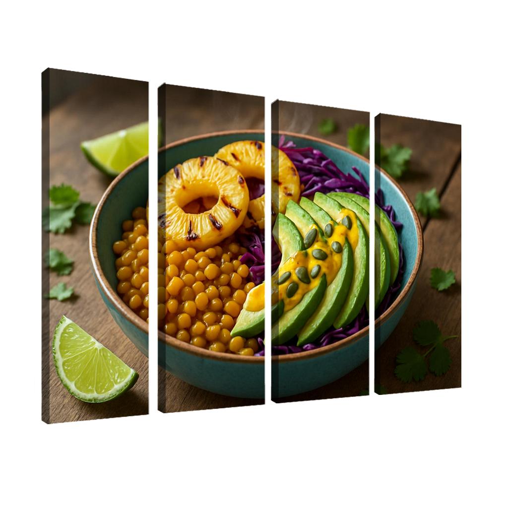 Smoky Pineapple Lentil Power Bowl home decor