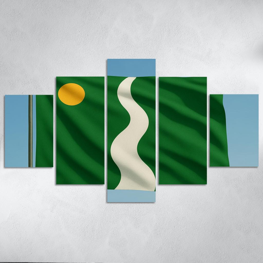 Verdant River Standard Of Living Earth modern paintings frame