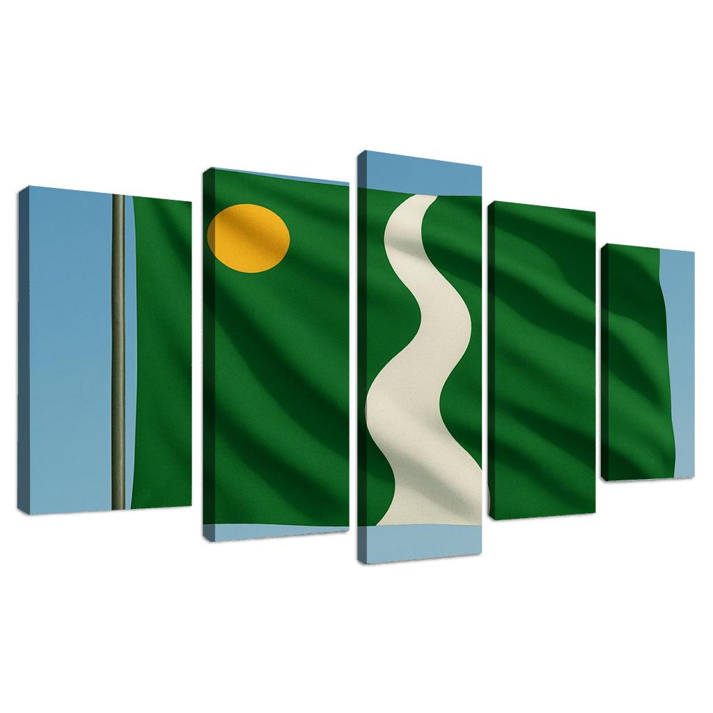 Verdant River Standard Of Living Earth modern paintings frame