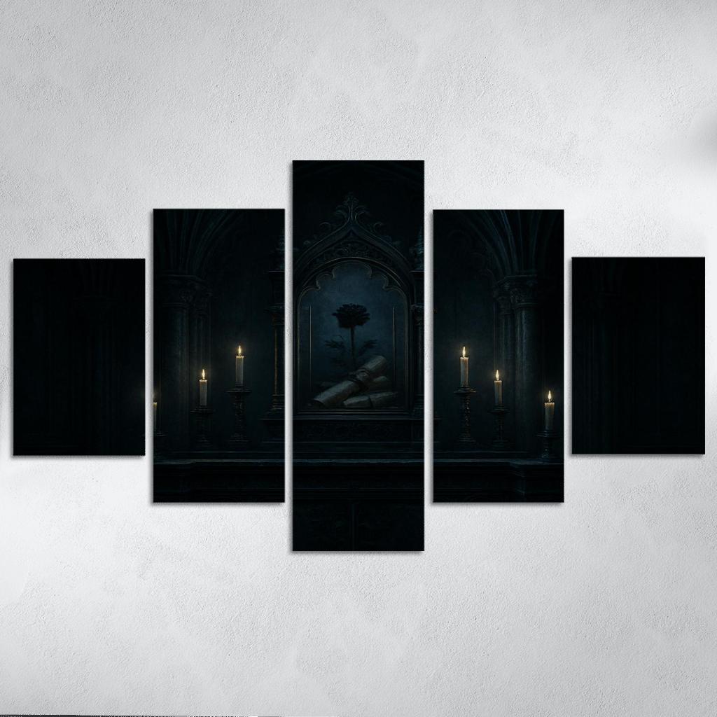 Midnight Reliquary Altar custom paintings frame