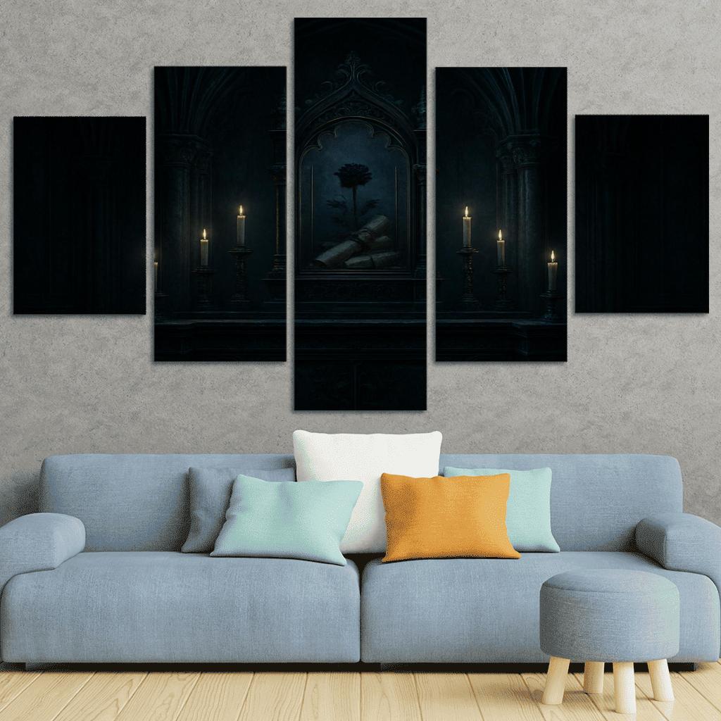 Midnight Reliquary Altar custom paintings frame