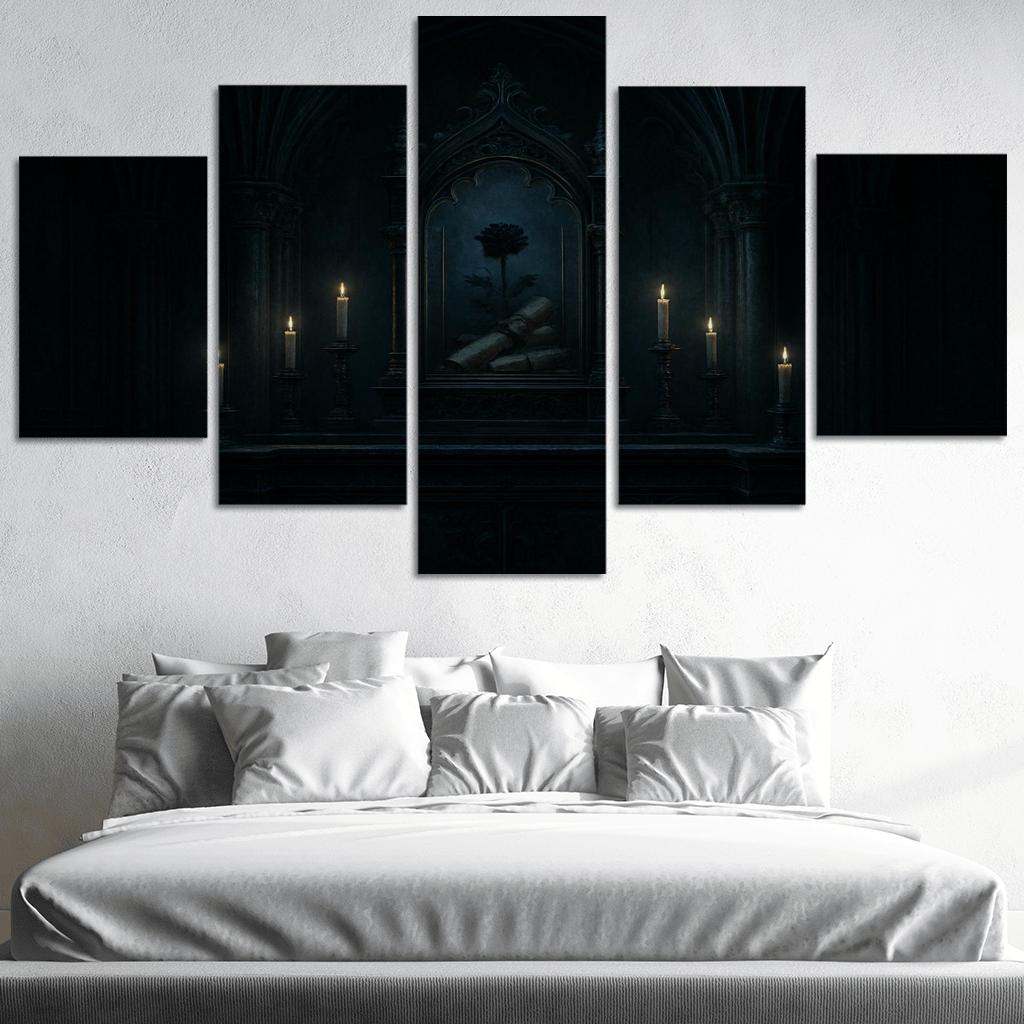 Midnight Reliquary Altar custom paintings frame