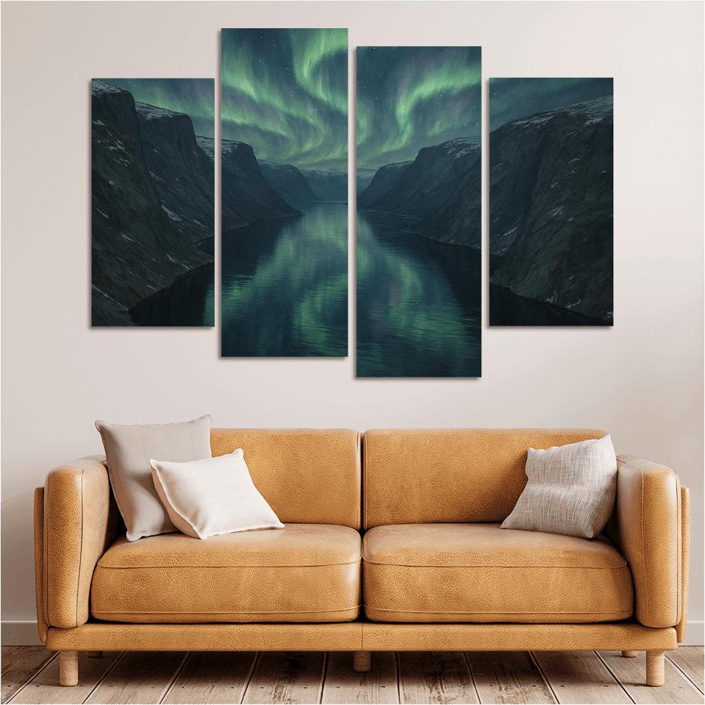 Aurora Clouds Above The Crystal Fjord decor