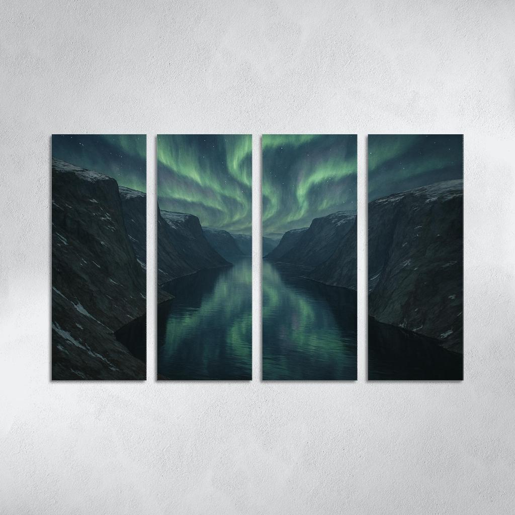 Aurora Clouds Above The Crystal Fjord decor