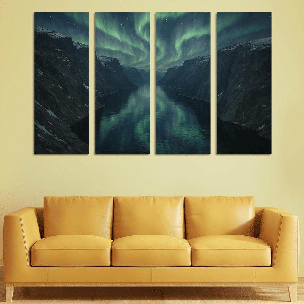 Aurora Clouds Above The Crystal Fjord decor