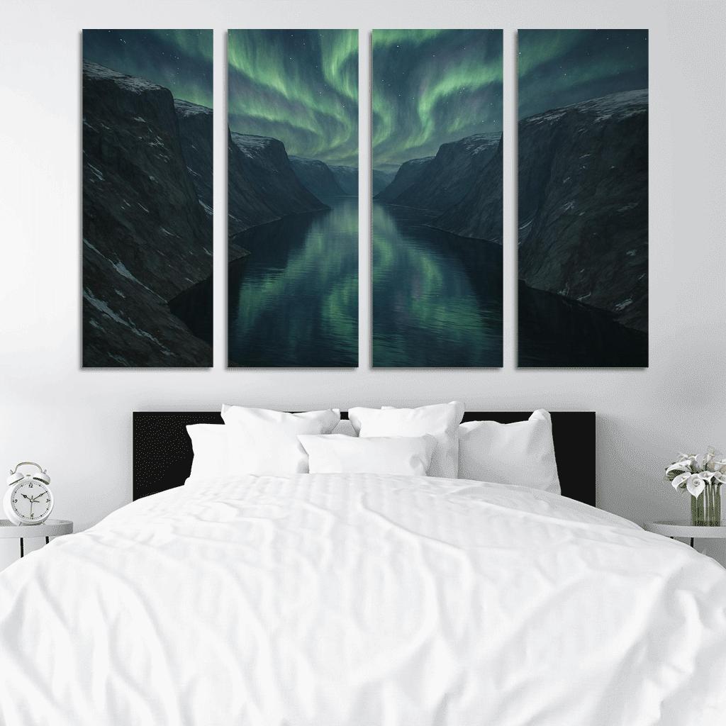 Aurora Clouds Above The Crystal Fjord decor