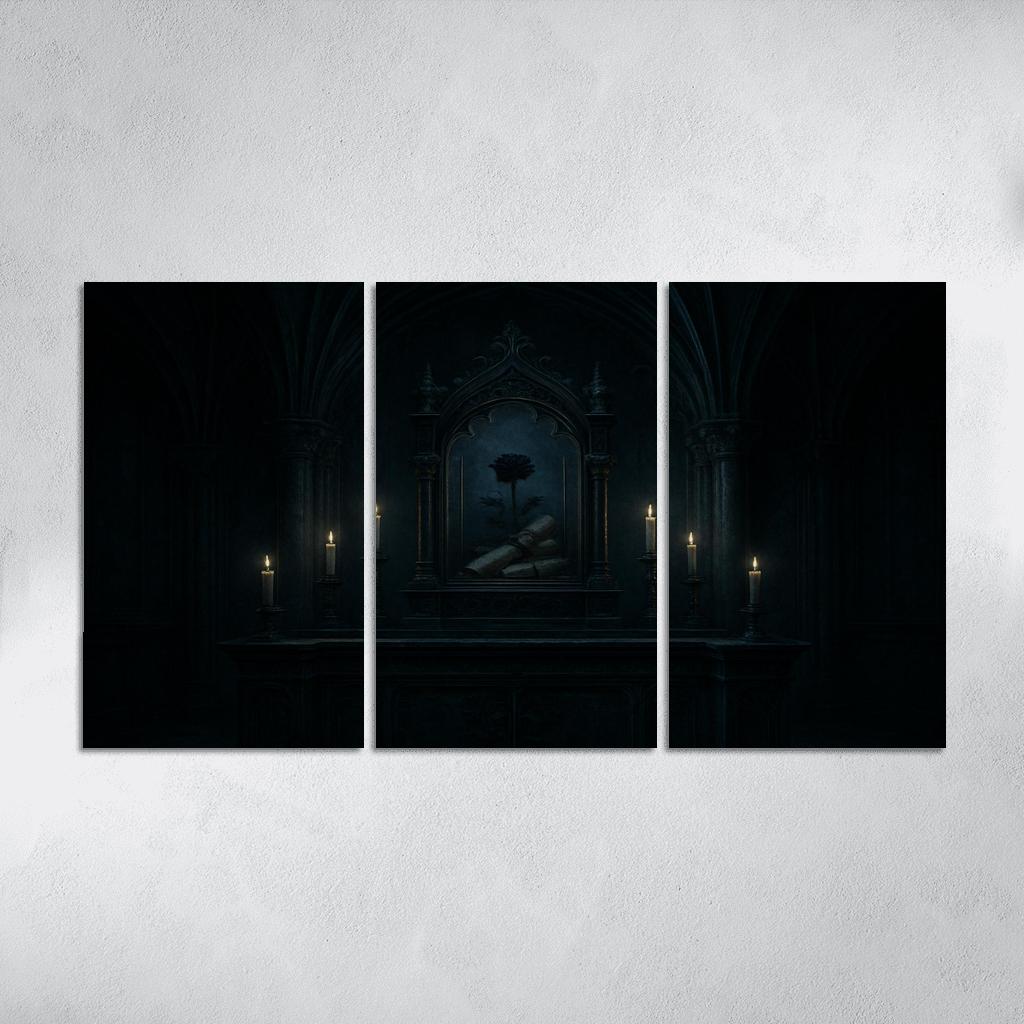 Midnight Reliquary Altar custom paintings frame