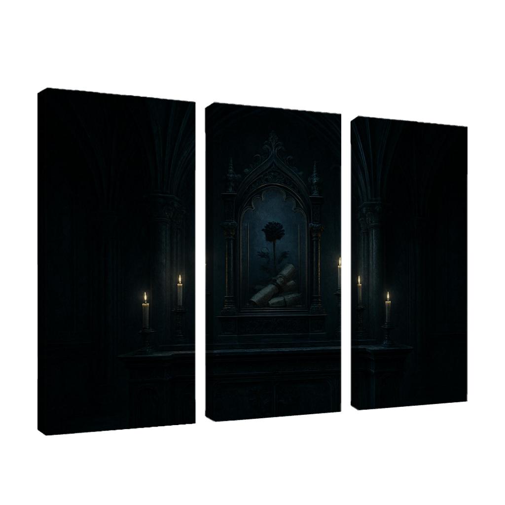 Midnight Reliquary Altar custom paintings frame