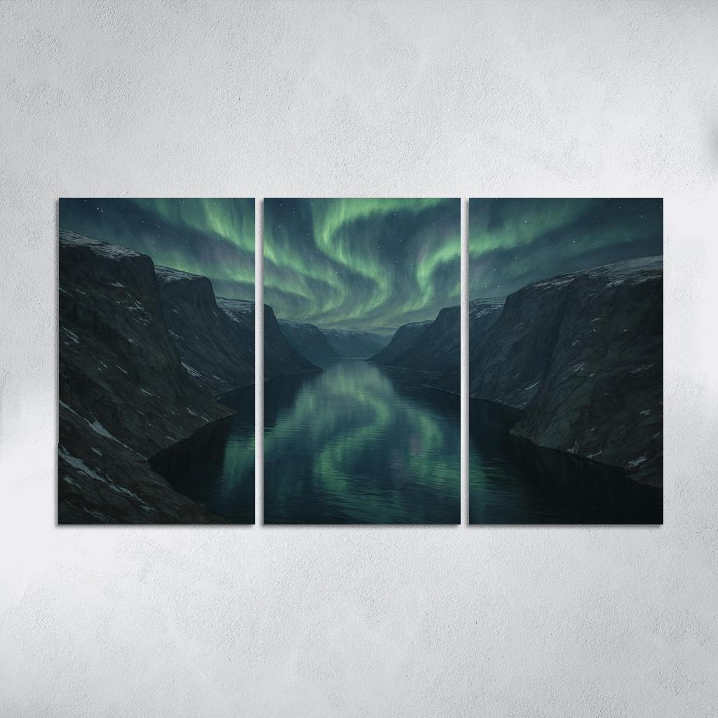 Aurora Clouds Above The Crystal Fjord decor