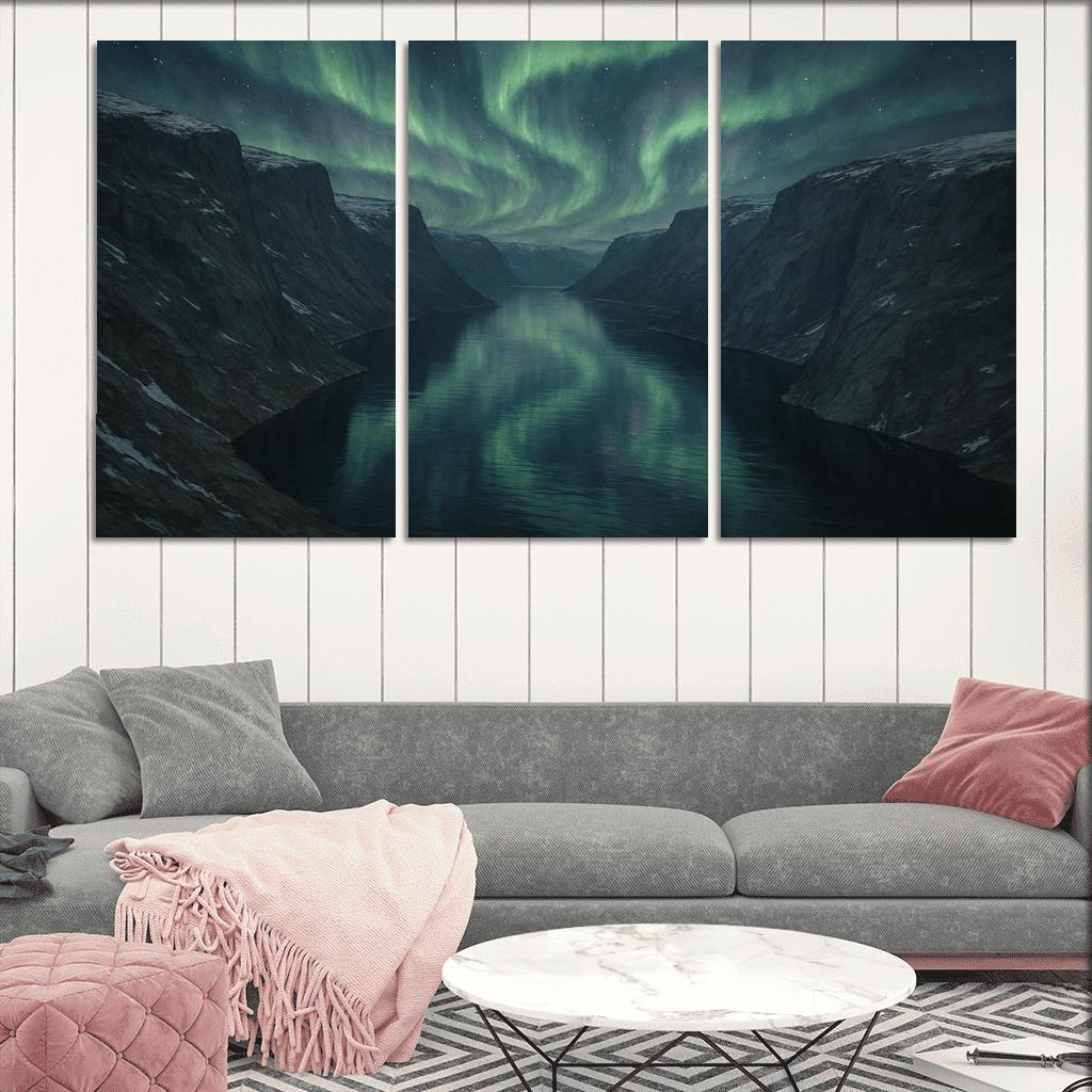 Aurora Clouds Above The Crystal Fjord decor