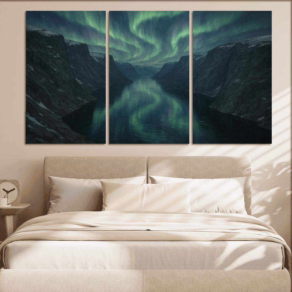 Aurora Clouds Above The Crystal Fjord decor
