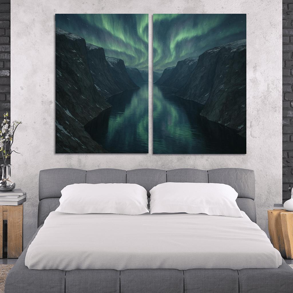 Aurora Clouds Above The Crystal Fjord decor