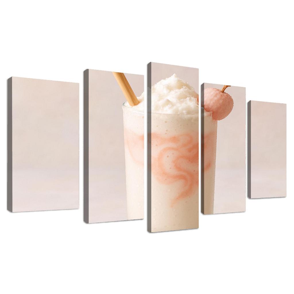 Coconut Lychee Cloud Frappe canvas paintings frame