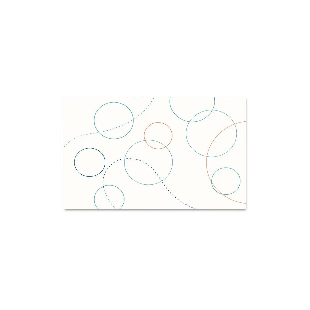 Playful Orbits abstract paintings frame