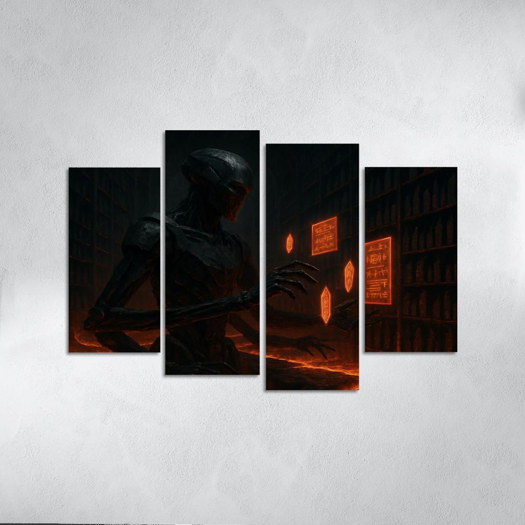 The Obsidian Archivist one-piece frames