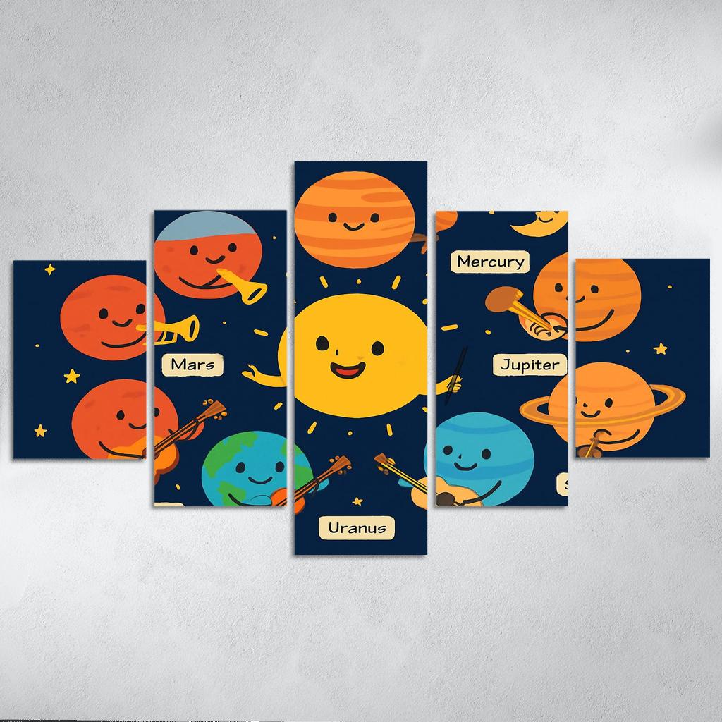 Galaxy Orchestra Of Planets modern paintings frame