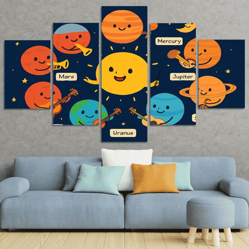 Galaxy Orchestra Of Planets modern paintings frame
